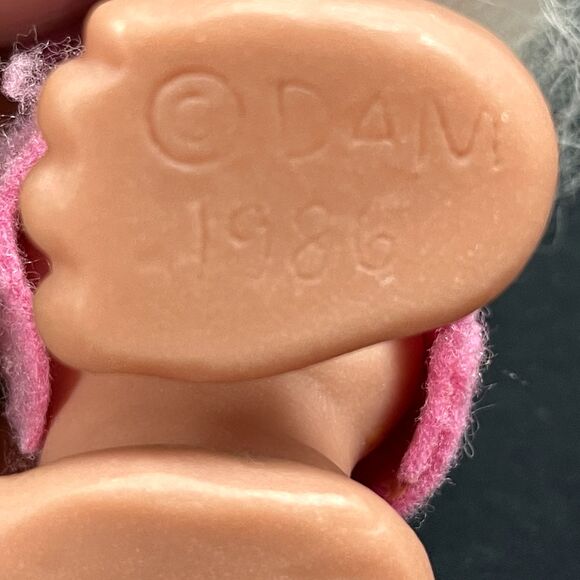 Dam 1986 Troll Pink Dress Vtg Slight Condition Issues - Picture 7 of 7